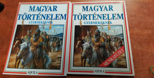 Tth Dra (szerk.), Aquila Knyvkiad - 2 db Magyar trtnelem gyermekeknek+munkafzet