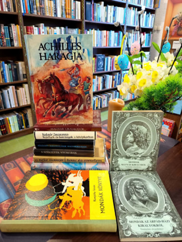 Rapcs�nyi L�szl�, Komj�thy Istv�n, Ga�l M�zes, T�th Tam�s, Veresegyh�zi B�la, G. Beke Margit, Bal�s G�bor, Szombathy Viktor:, Szombathy Viktor (szerk.), Kulcs�r Zsuzsanna - T�rt�nelem k�nyvcsomag 10 darabos K�NYVMENT� AJ�NLAT: Jeruzs�lem, Mond�k k�nyve, Achilles haragja, Mond�k M�ty�s kir�lyr�l - T�rt�nelmi olvas�k�nyv, Mond�k az �rp�d-h�zi kir�lyokr�l (t�rt�nelmi olvas�k�nyv),