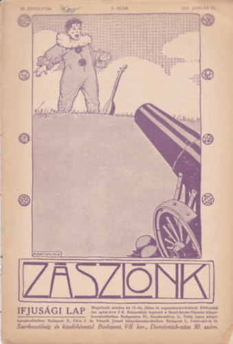 Zszlnk XI. vf. 5. szm (1913 Janur 15.)