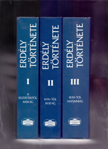 Makkai Lszl, Szsz Zoltn s Mcsy Andrs (szerk.) - Erdly trtnete I-III. (A kezdetektl 1606-ig, 1606-1830-ig, 1830-tl napjainkig) A ktetek fekete-fehr s sznes trkpekkel, fotkkal, reprodukcikkal gazdagon illusztrltak. Kihajthat mellkletekkel. Az 1. ktethez 1 db kivehet
