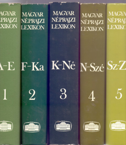 Ortutay Gyula (fszerk.) - Magyar nprajzi lexikon 1-5 ktet - Teljes sorozat