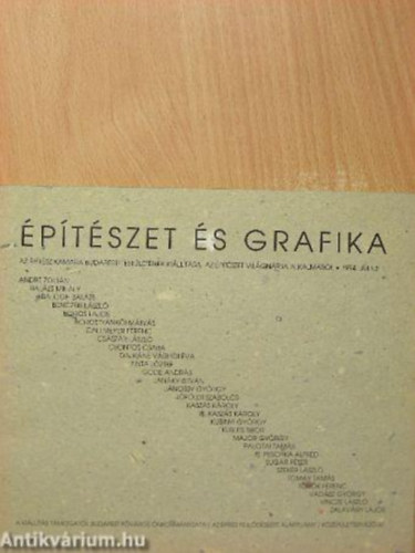 ptszet s grafika - Az ptsz Kamara Budapesti Testletnek killtsa az ptszet Vilgnapja alkalmbl 1994. jlius 1.