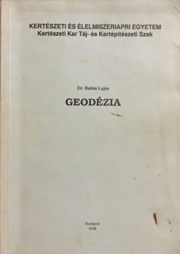Dr. Babs Lajos - Geodzia