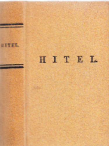 Széchenyi István - Hitel (minikönyv)- számozott