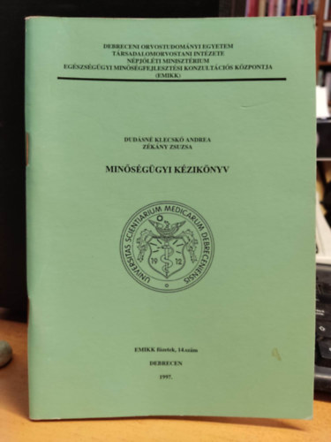 Dudsn Klecsk Andrea, Zkny Zsuzsa - Minsggyi kziknyv - EMIKK fzetek, 14. szm
