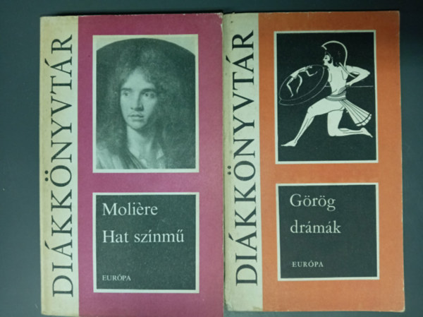 Shakespeare W., Arany János (ford.), Moliére - Hat színmű - Diákkönyvtár (A fösvény, Kényeskedők, Képzelt beteg, Tudós nők, Dandin György, Tartuffe) + Görög drámák - Diákkönyvtár (Leláncolt Proétheusz; Antigoné; Íphigeneia Auliszban; A madarak)