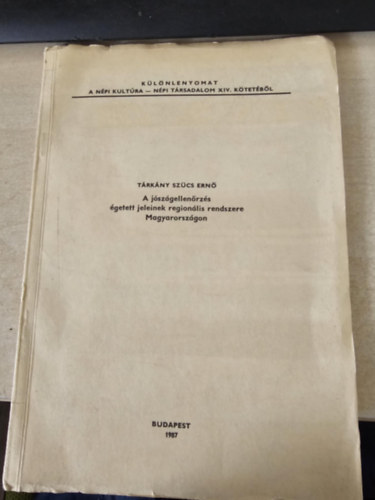 T�rk�ny Sz�cs Ern� - A j�sz�gellen�rz�s �getett jeleinek region�lis rendszere Magyarorsz�gon