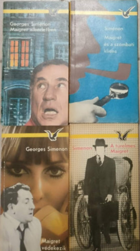 Georges Simenon - Maigret védekezik + A türelmes Maigret + Maigret albérletben + Maigret és a szombati kliens (4db)
