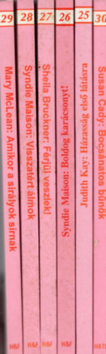 Mary McLean, Syndie Maison, Sheila Bruckner, Judith Kay, Susan Cady - 6db Szerelem & Romantika regény: Házasság első látásra +Boldog karácsonyt! + Férjül veszlek! +Visszatért álmok +Amikor a sirályok sírnak +Bocsánatos bűnök.
