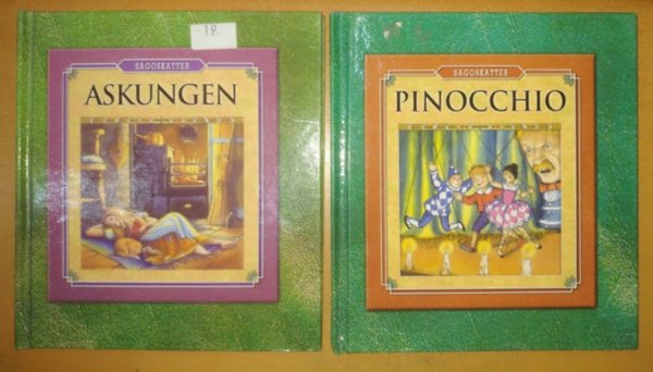 Jenny Press (illus.), Simon Girling (illus.) - Askungen + Pinocchio (2 knyv)(Sagoskatter)