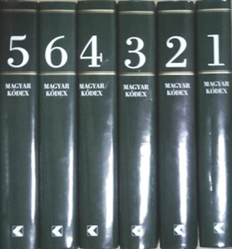 Szentp�teri J�zsef (f�szerk.) - Magyar K�dex 1-6. (I-VI.)- CD mell�klettel