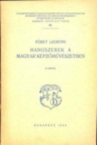 Fürst Leontin - Hangszerek a magyar képzőművészetben