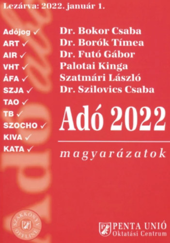 dr. (szerk.) Herich György - Adó 2022 magyarázatok