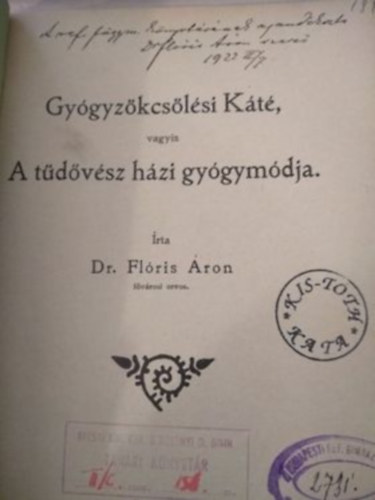 Dr. Flóris Áron - Gyógyítható-e a tüdővész? - Gyógyzökcsölési Káté vagyis a tüdővész házi gyógymódja