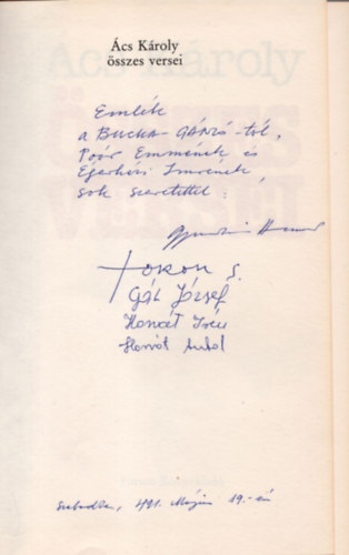 �cs K�roly - �cs K�roly �sszes versei (Vinkler Imre rajzaival)