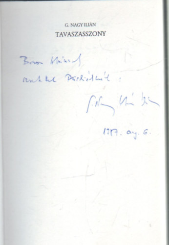 G. Nagy Ili�n - Tavaszasszony - G. Nagy Ili�n versei