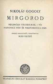 Nikol�j Gogoly - Mirgorod