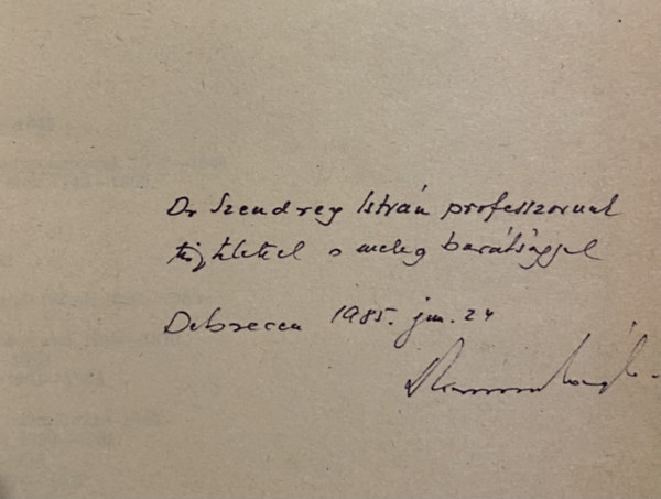 Kormos László (szerk.) - A Tiszántúli református egyházkerületi levéltár ismertetője - dedikált