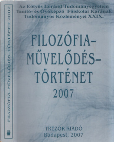 Filoz�fia - m�vel�d�s - t�rt�net 2007