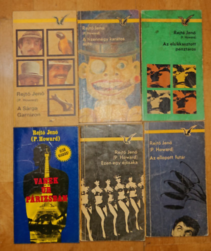 Rejt� Jen� ( P. Howard ) - 6 reg�ny Rejt� Jen�t�l: A S�rga Garnizon, A tizenn�gy kar�tos aut�, Az elsikkasztott p�nzt�ros, Vanek �r P�rizsban, Ezen egy �jszaka, Az ellopott fut�r