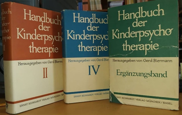 Gerd (szerk.) Biermann - Gyermekpszichoterpis kziknyv II. s IV ktet + a kiegszt ktet (Deutch Edition) - Handbuch der Kinderpsychotherapie - Ergnzungsband