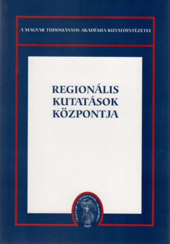 Horv�th Gyula - Region�lis Kutat�sok K�zpontja