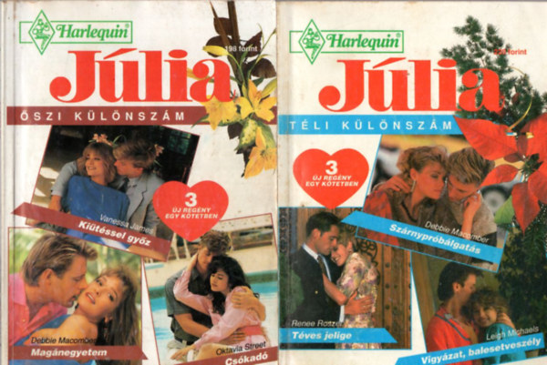 Debbie Macomber, Renee Roszel, Leigh Michaels - 4 db Jlia klnszm : 1994 vf. 2. tavasz +  4. nyr + 5. sz, + 6. tl