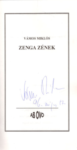 Vmos Mikls - Zenga znek