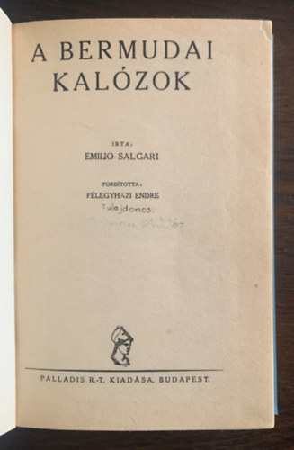 Emilio Salgari - A bermudai kalzok (Els magyarnyelv kiads)