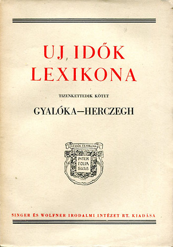 j Idk Lexikona 12. ktet (Gyalka-Hercegh)