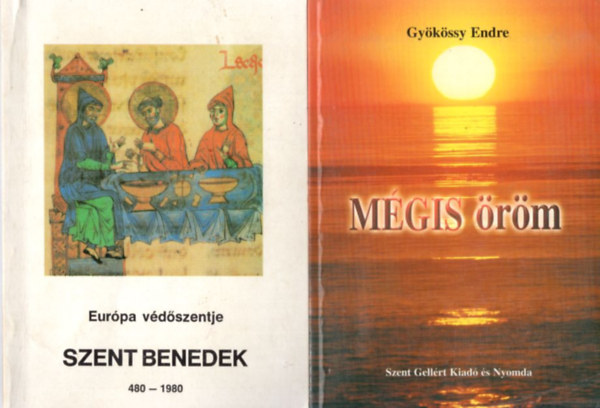 Bajtai Zsigmond, Paul Roth, Gy�k�ssy Endre, Blazovich �goston - 4 db vall�si k�nyv: Eur�pa v�d�szentje  Szent Benedek 480-1980 + M�gis �r�m + Istennel mindig besz�lhet�nk + Aki hisz, �dv�z�l