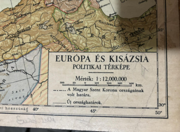 Eurpa s Kiszsia politikai trkpe 1:12,000.00