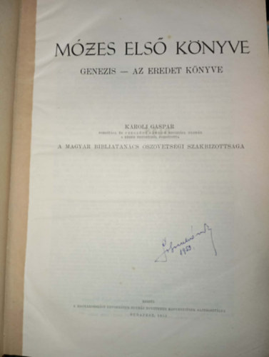 Mózes első könyve: Genezis - Az eredet könyve