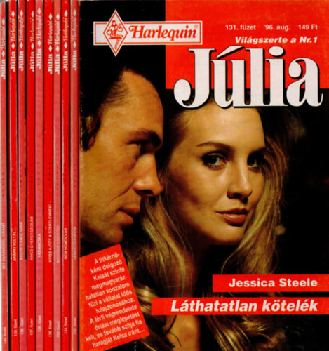 Betty Neels, Charlotte Lamb, Carole Mortimer, Shannon Waverly - 10 db Jlia magazin 131-140. fzet. Lthatatlan ktelk-Lemeztelentve-Nem homokvr-Micsoda ksrts !-Nyiss ajtt a szerelemnek!-Vadmacska-Nincs gyerekszobm-Kegyetlenl szp-Akrki voltl-Mit parancsol-uram?