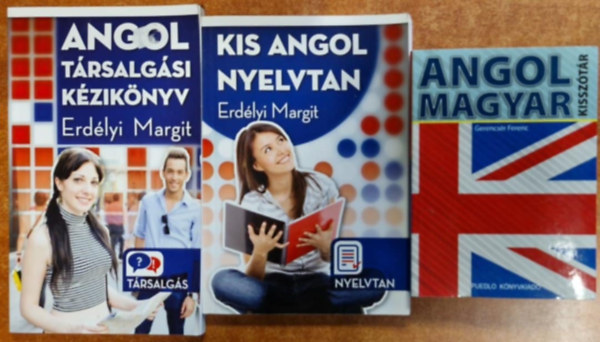 Erd�lyi Margit, Gerencs�r Ferenc - 3db Angol nyelv. Kis angol nyelvtan,Angol t�rsalg�si k�zik�nyv,Angol-magyar kissz�t�r