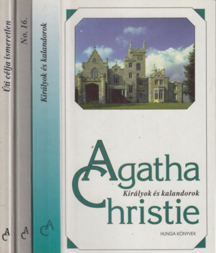 Agatha Christie - 3 db. krimi (Királyok és kalandorok + No. 16. + Úti célja ismeretlen)
