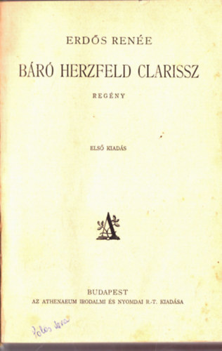 Erd�s Ren�e - B�r� Herzfeld Clarissz