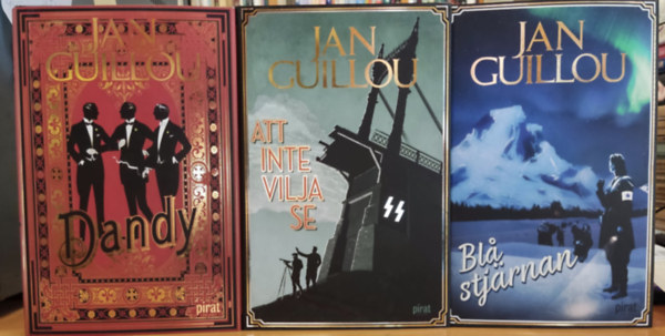 Jan Guillou - 3 db Jan Guillou,det stora arhundradet sorozat : Dandy (II) + Att inte vilja se (IV) + Bla stj�rnan (V)(pirat f�rlaget)