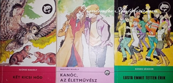 Szrke Bagoly (Archie Belaney), Rnaszegi Mikls(szerk.), Baktay Ervin (ford.), Szecsk Pter (ill.), Padisk Mihly, Dani Erzsbet (szerk.) - Delfin knyvek knyvcsomag (3db) Kt kicsi hd, Kanc, az letmvsz, Lusta Emmit tetten rik