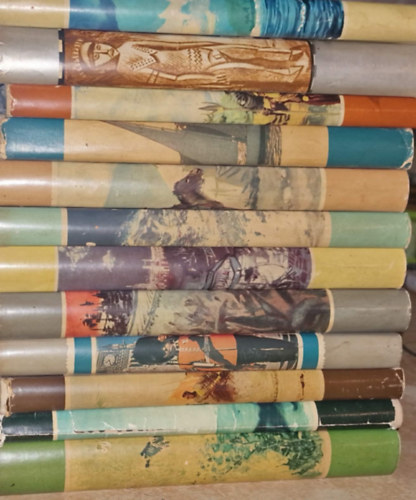 Hans Schomburgk, Thor Heyerdahl, Hugo A. Bernatzik, A.E.Johann, Artur Heye, Boldizsár Iván, James R. Ullman, Róna-Tas András, Francis Chichester, Jens Bjerre, Mikluho-Makláj, H.A. Bernatzik - 12 db világjárok könyv