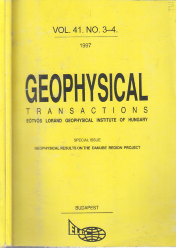 Hegybr Zsuzsanna (szerk.) - Geophysical Transactions Vol. 41./1-4. (2 ktetben)
