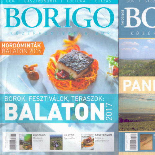 Tompa Imre (fel. szerk.) - 3 db Borigo magazin: 2015. április, 2017. június, október