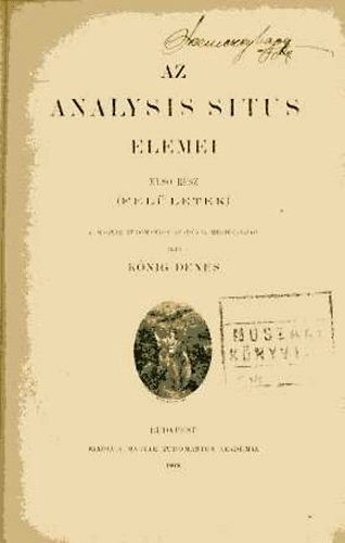 K�nig D�nes - Az analysis situs elemei I. (Fel�letek)