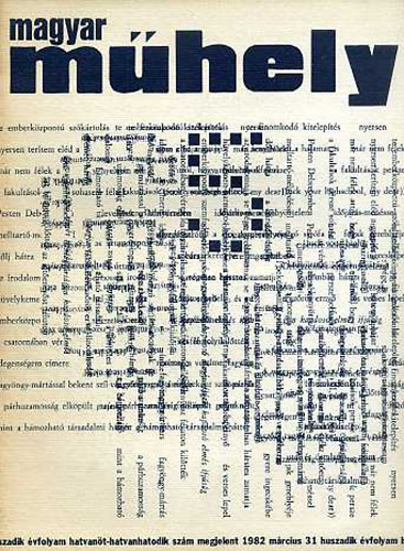 Magyar Mhely 1982 mrcius (20. vf. 65-66. szm)