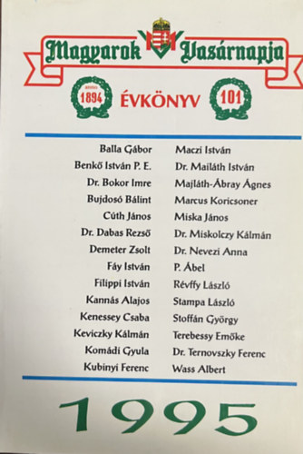 Katolikus magyarok vas�rnapja - �vk�nyv 1995