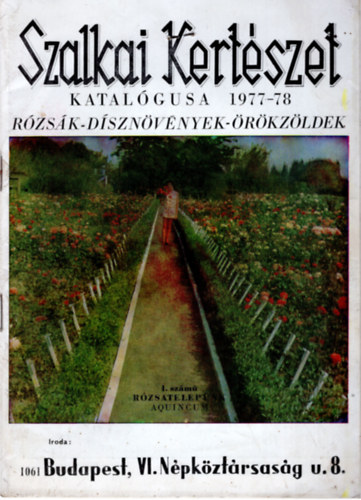 Szalkai Kert�szet R�zs�k-D�szn�v�nyek - �r�kz�ldek  1977-78