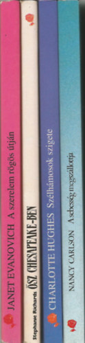 Janet Evanovich-Stephanie Richards-Charlotte Hughes-Nancy Carlson - 4 db romantikus regény, A szerelem rögös útján, Ősz Chesapeake-ben, Szélhámosok szigete, A sebesség megszállottja (Vörös Rózsa)