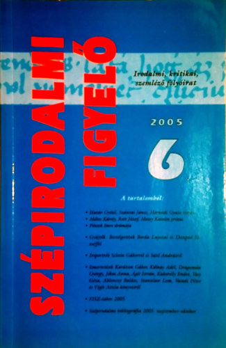 Sz�pirodalmi Figyel� 2005/6.
