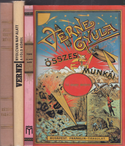 Verne Gyula, Jules Verne - 3 db Verne Gyula m: Az arany meteor + Nyolcvan nap alatt a Fld krl + Ktvi vakci
