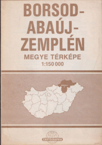 Borsod-Abaj-Zempln megye trkpe 1:150000